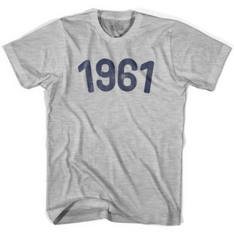 1961 Year Celebration Youth Cotton T-shirt - Grey Heather