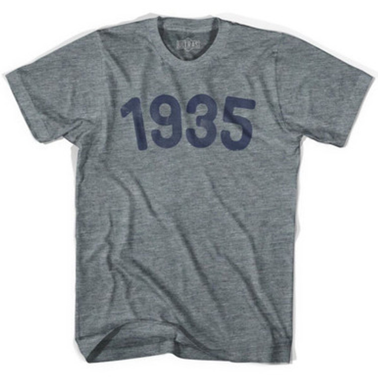 1935 Year Celebration Youth Tri-Blend T-shirt - Athletic Grey