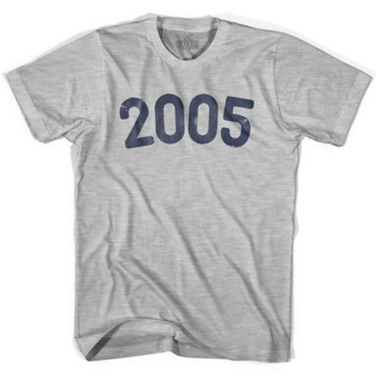 2005 Year Celebration Adult Cotton T-shirt - Grey Heather