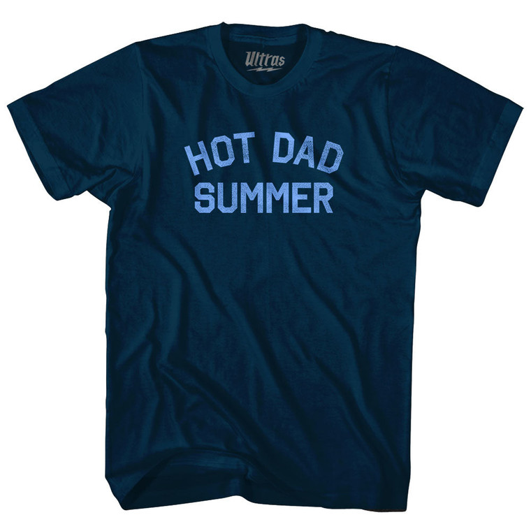 Hot Dad Summer Adult Tri-Blend T-shirt - Navy