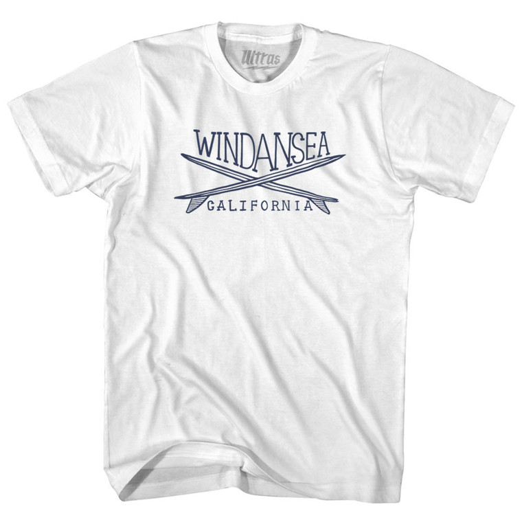 Windansea Surf Adult Cotton T-shirt - White