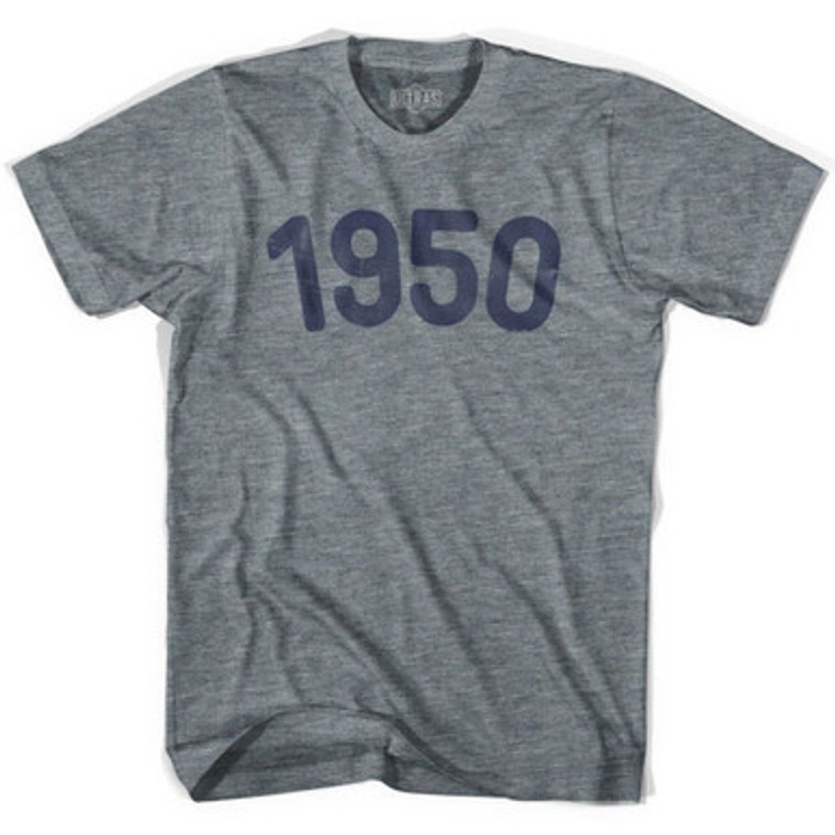 1950 Year Celebration Youth Tri-Blend T-shirt - Athletic Grey