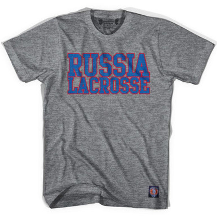 Russia Lacrosse Nation T-shirt - Athletic Grey