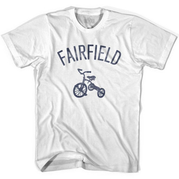 Fairfield City Tricycle Womens Cotton T-shirt - White