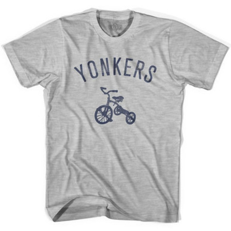 Yonkers City Tricycle Womens Cotton T-shirt - Grey Heather