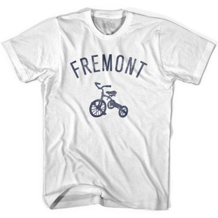 Fremont City Tricycle Youth Cotton T-shirt - White