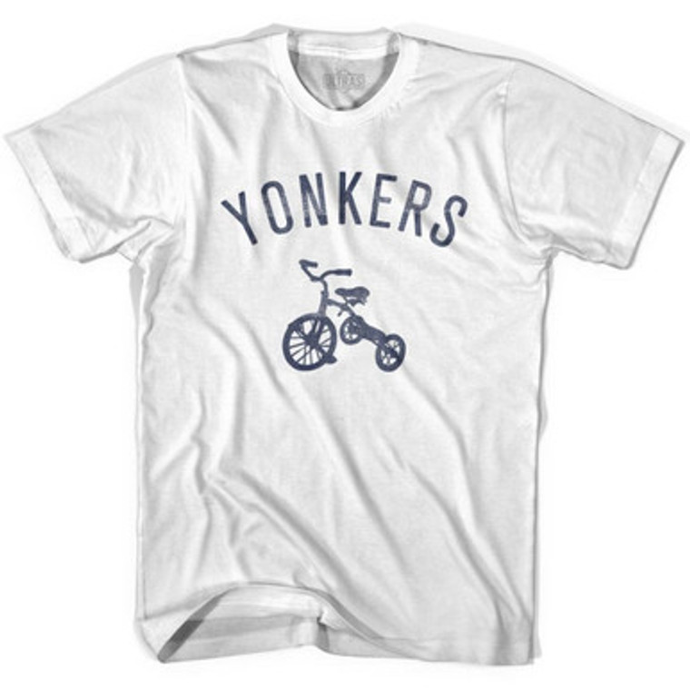 Yonkers City Tricycle Youth Cotton T-shirt - White