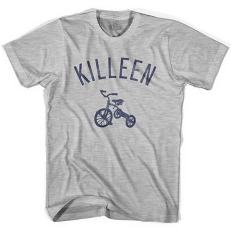 Killeen City Tricycle Womens Cotton T-shirt - Grey Heather