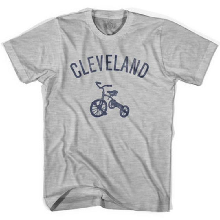 Cleveland Tricycle Youth Cotton T-shirt - Grey Heather