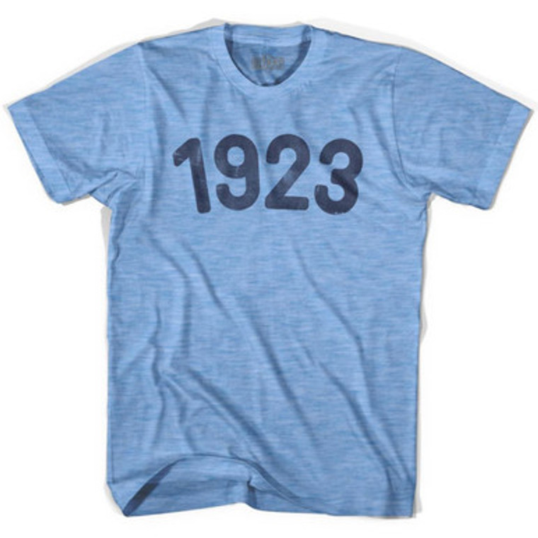 1923 Year Celebration Adult Tri-Blend T-shirt - Athletic Blue