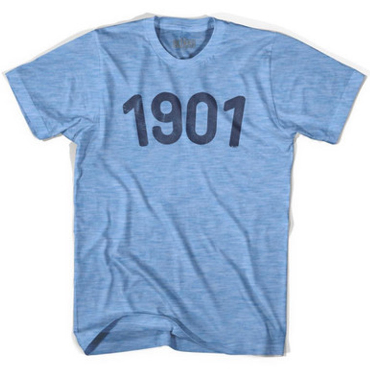 1901 Year Celebration Adult Tri-Blend T-shirt - Athletic Blue