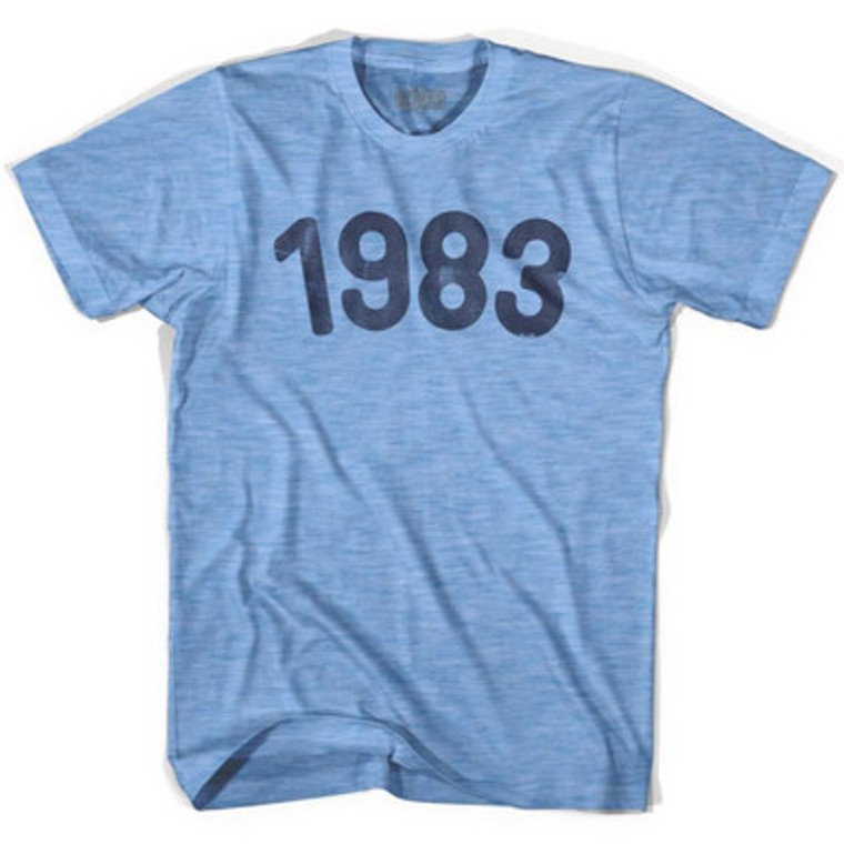 1983 Year Celebration Adult Tri-Blend T-shirt - Athletic Blue