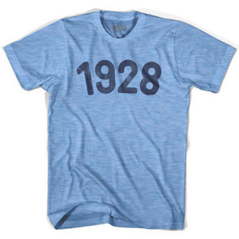 1928 Year Celebration Adult Tri-Blend T-shirt - Athletic Blue