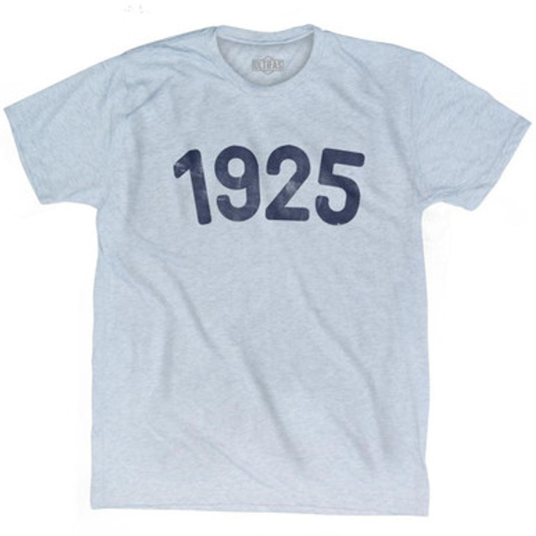 1925 Year Celebration Adult Tri-Blend T-shirt - Athletic White