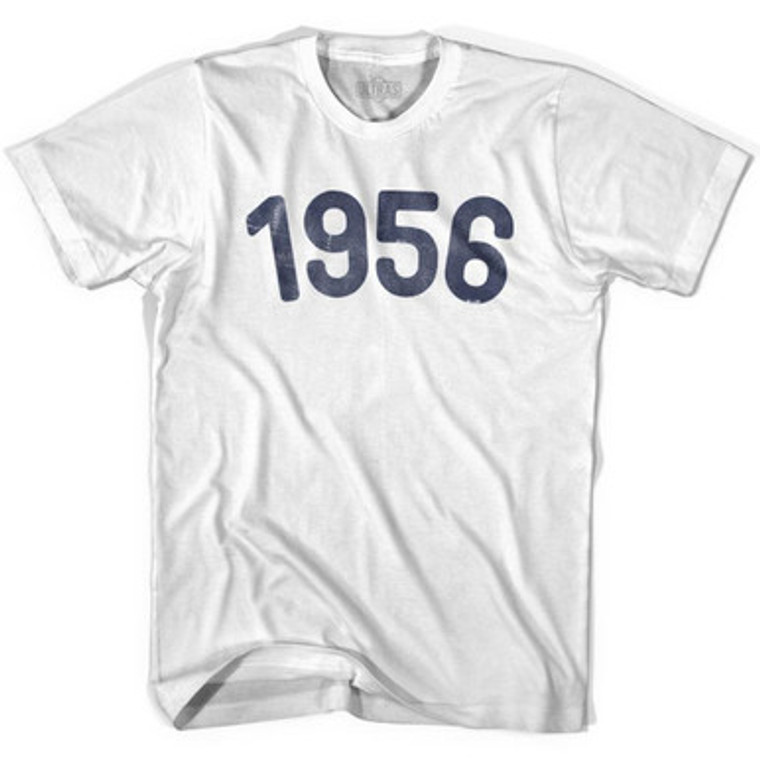 1956 Year Celebration Womens Cotton T-shirt - White