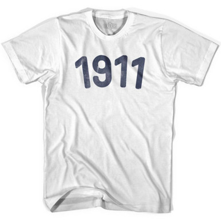 1911 Year Celebration Womens Cotton T-shirt - White