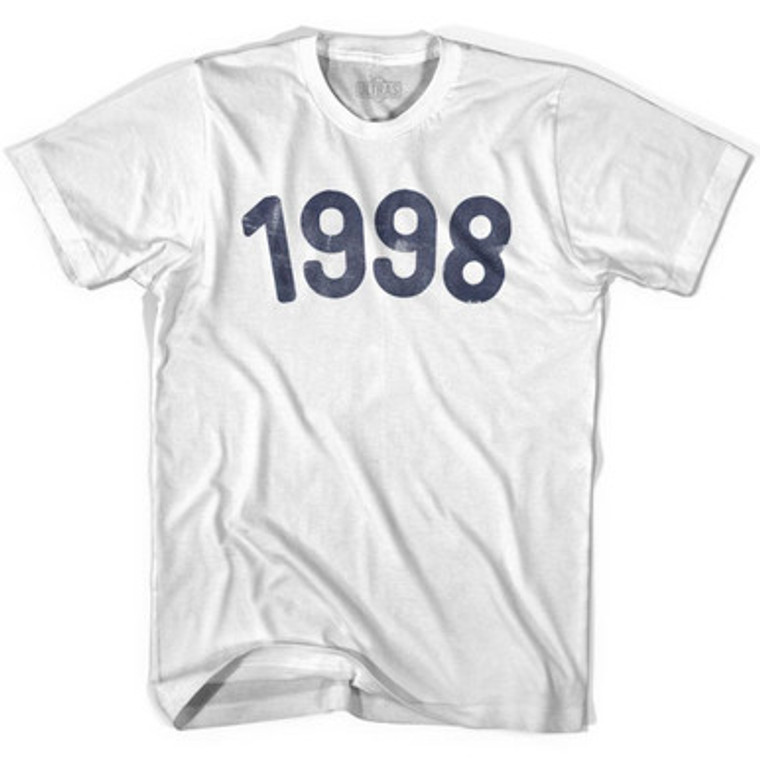 1998 Year Celebration Womens Cotton T-shirt - White