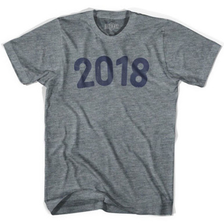 2018 Year Celebration Womens Tri-Blend T-shirt - Athletic Grey