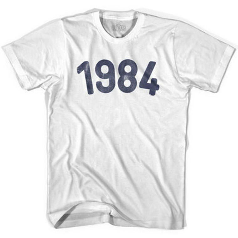 1984 Year Celebration Womens Cotton T-shirt - White