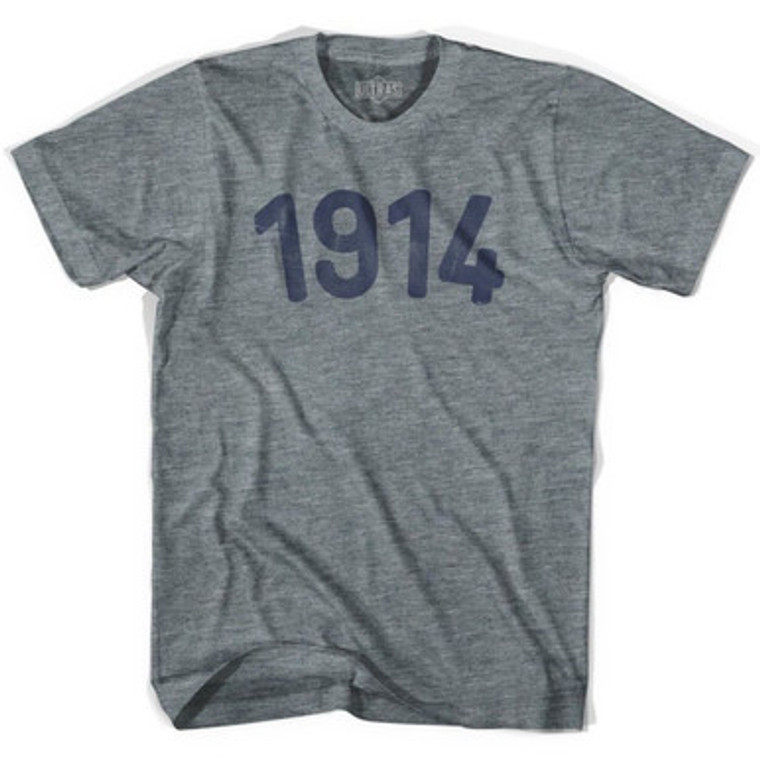 1914 Year Celebration Womens Tri-Blend T-shirt - Athletic Grey