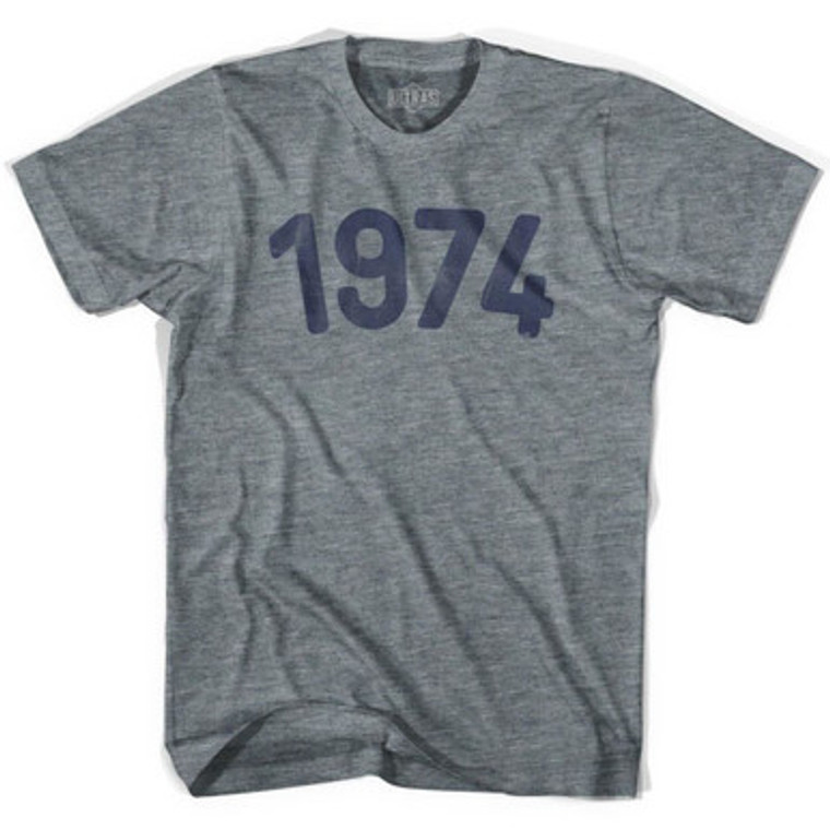 1974 Year Celebration Womens Tri-Blend T-shirt - Athletic Grey