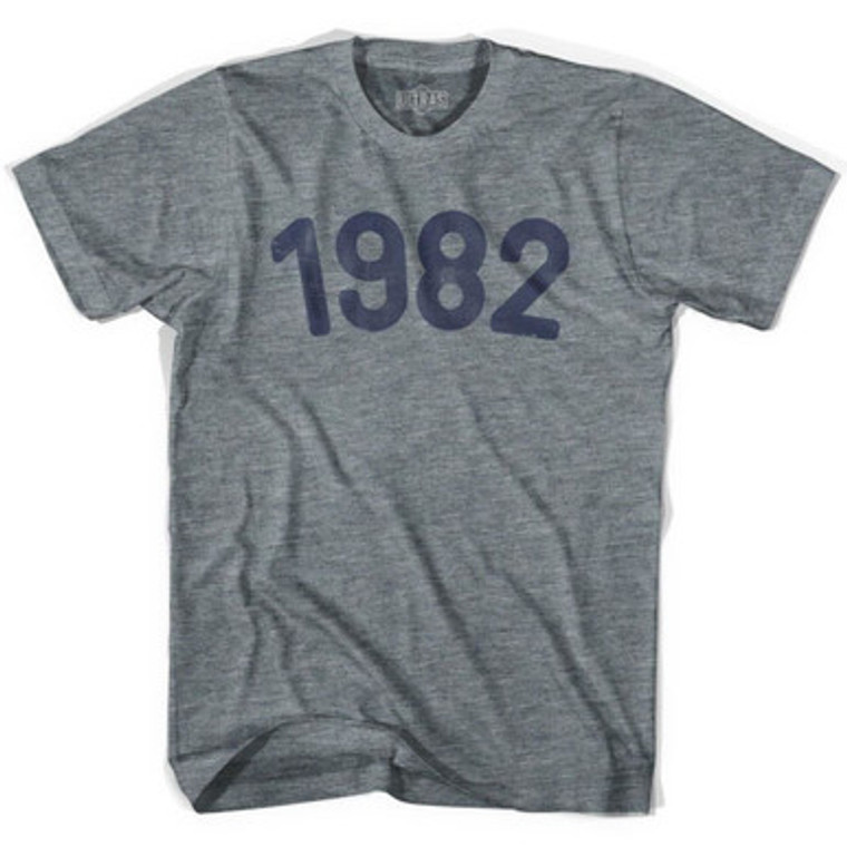 1982 Year Celebration Womens Tri-Blend T-shirt - Athletic Grey