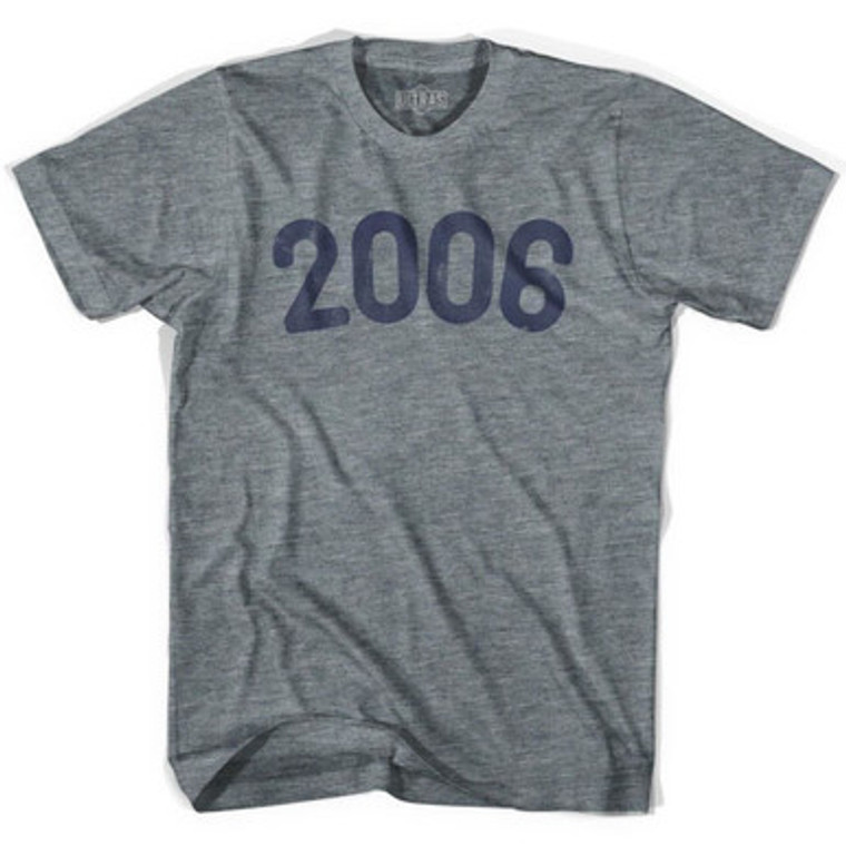 2006 Year Celebration Womens Tri-Blend T-shirt - Athletic Grey