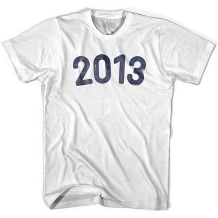 2013 Year Celebration Womens Cotton T-shirt - White