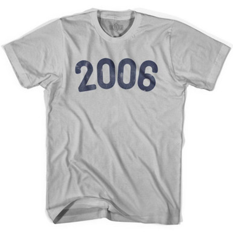 2006 Year Celebration Adult Cotton T-shirt - Cool Grey