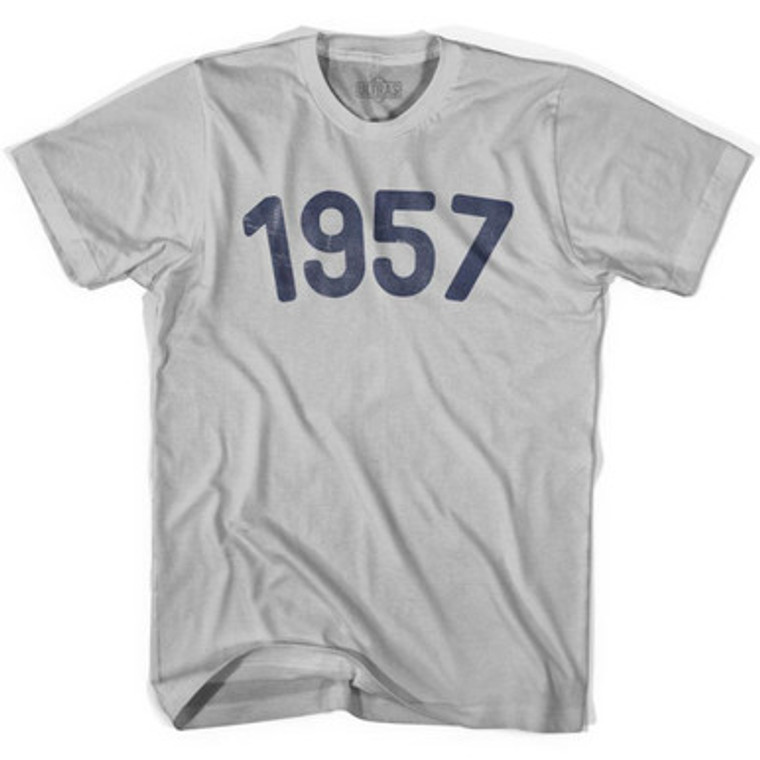 1957 Year Celebration Adult Cotton T-shirt - Cool Grey