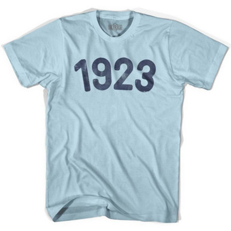 1923 Year Celebration Adult Cotton T-shirt - Light Blue