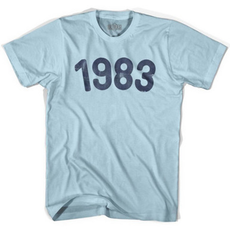 1983 Year Celebration Adult Cotton T-shirt - Light Blue