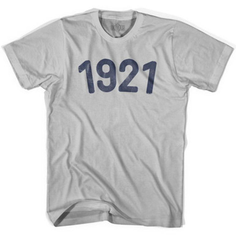 1921 Year Celebration Adult Cotton T-shirt - Cool Grey