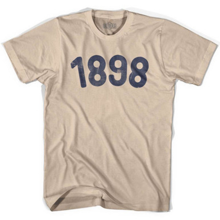 1898 Year Celebration Adult Cotton T-shirt - Creme