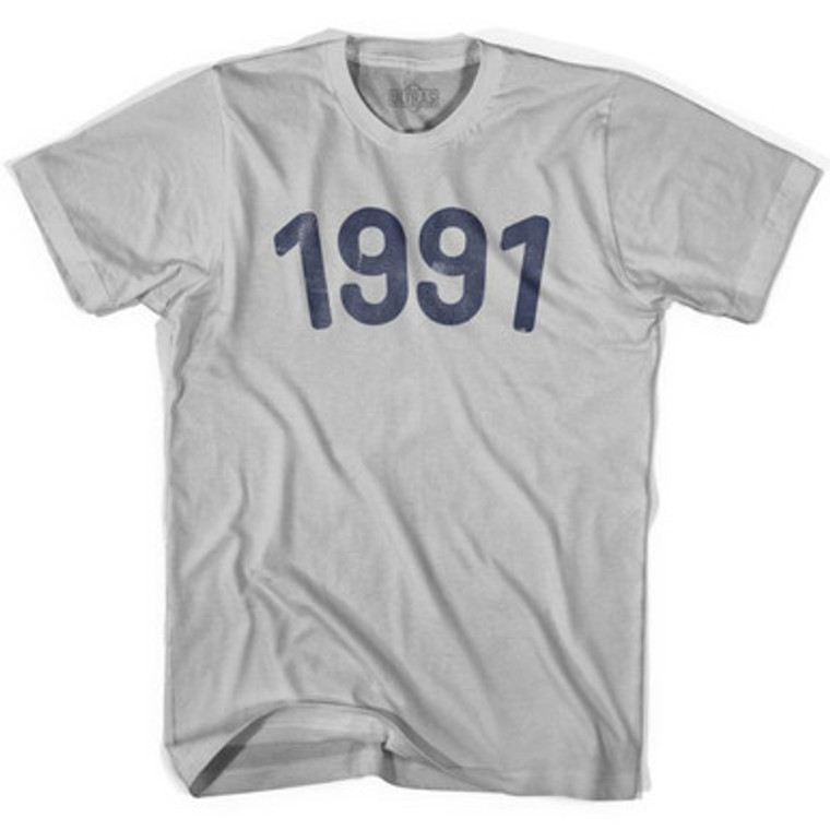 1991 Year Celebration Adult Cotton T-shirt - Cool Grey