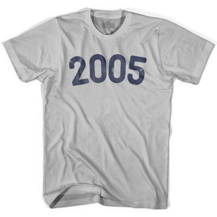 2005 Year Celebration Adult Cotton T-shirt - Cool Grey