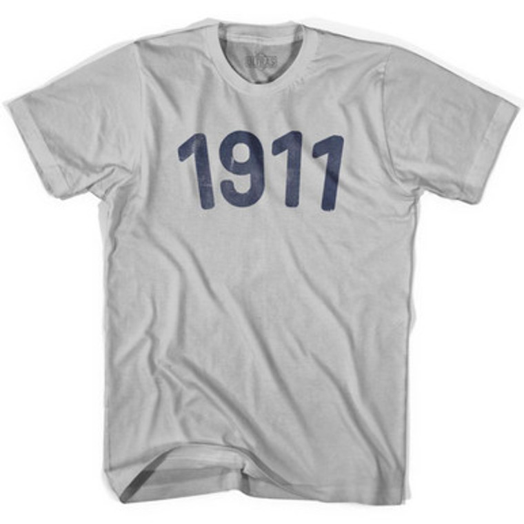 1911 Year Celebration Adult Cotton T-shirt - Cool Grey