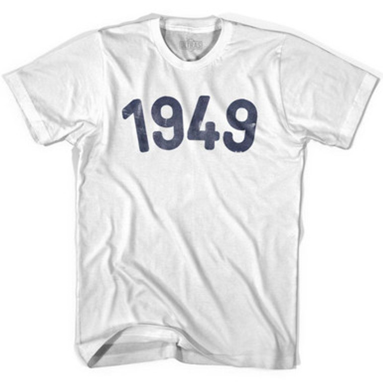 1949 Year Celebration Adult Cotton T-shirt - White