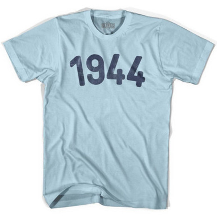 1944 Year Celebration Adult Cotton T-shirt - Light Blue