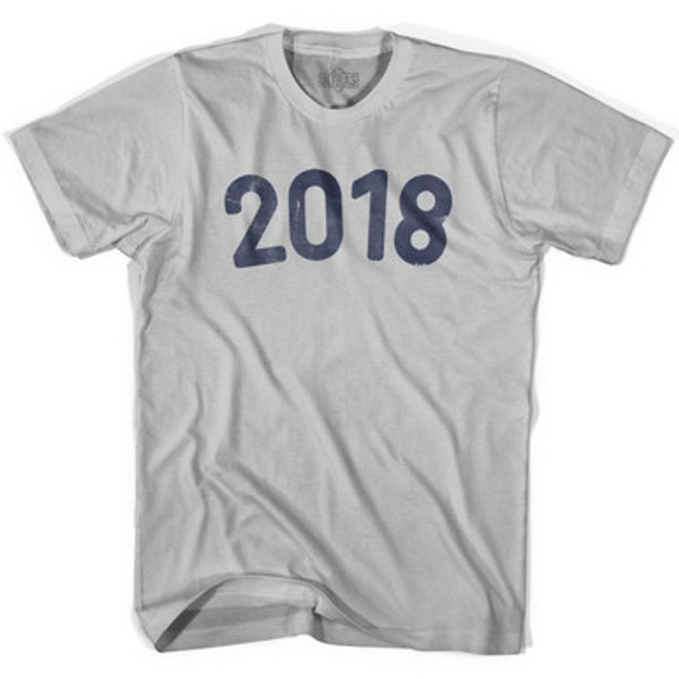 2018 Year Celebration Adult Cotton T-shirt - Cool Grey