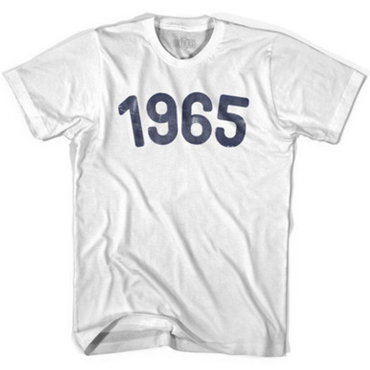 1965 Year Celebration Adult Cotton T-shirt - White