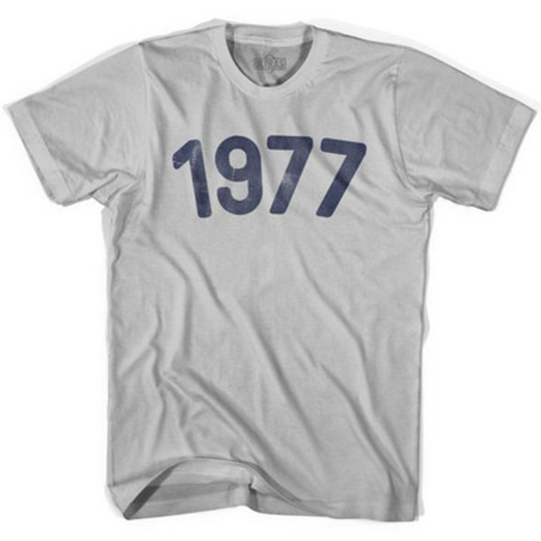 1977 Year Celebration Adult Cotton T-shirt - Cool Grey