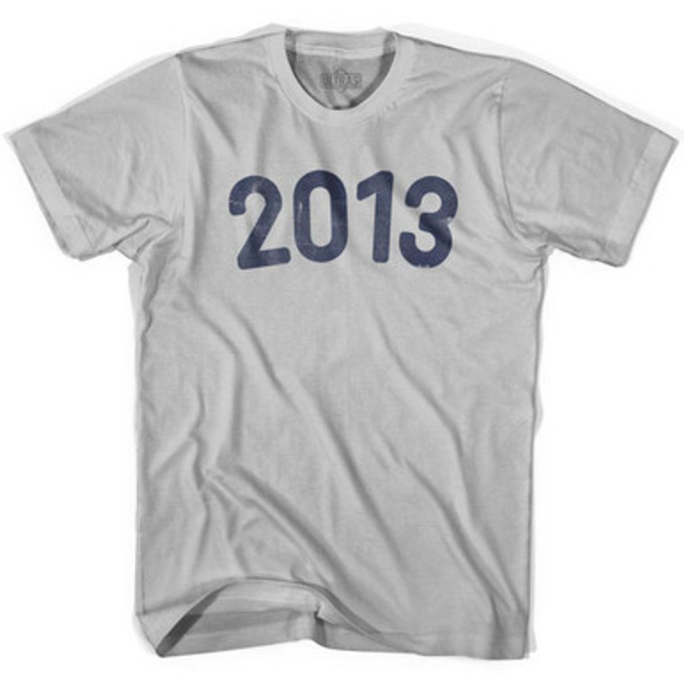 2013 Year Celebration Adult Cotton T-shirt - Cool Grey