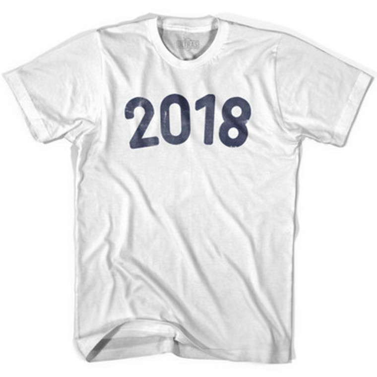 2018 Year Celebration Adult Cotton T-shirt - White