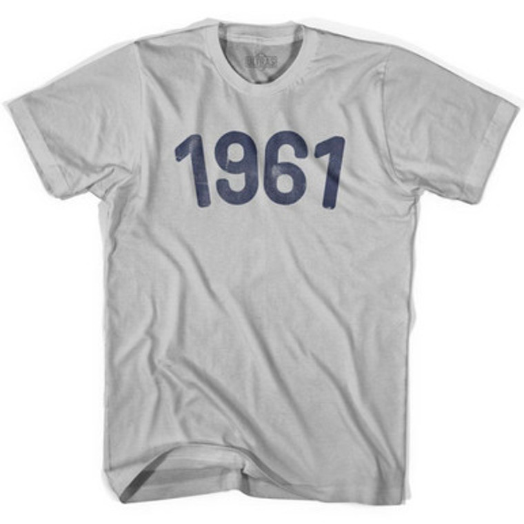 1961 Year Celebration Adult Cotton T-shirt - Cool Grey
