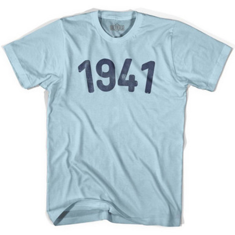 1941 Year Celebration Adult Cotton T-shirt - Light Blue