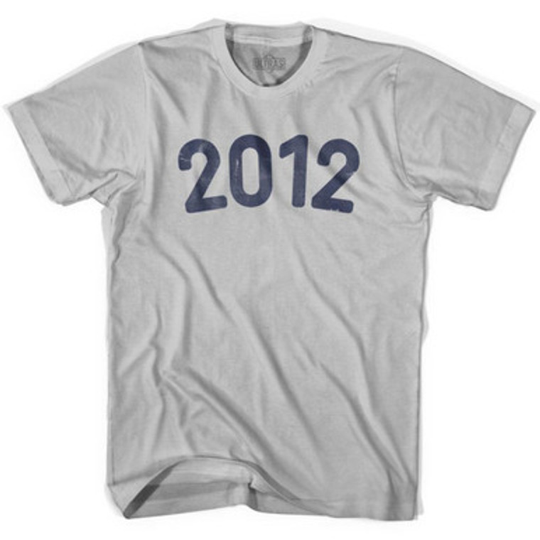 2012 Year Celebration Adult Cotton T-shirt - Cool Grey