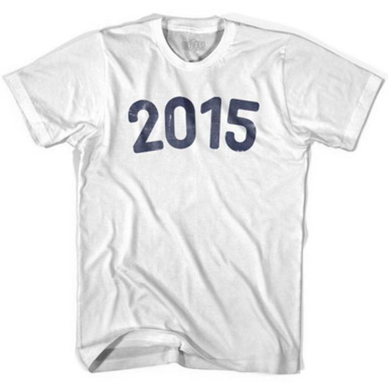 2015 Year Celebration Adult Cotton T-shirt - White