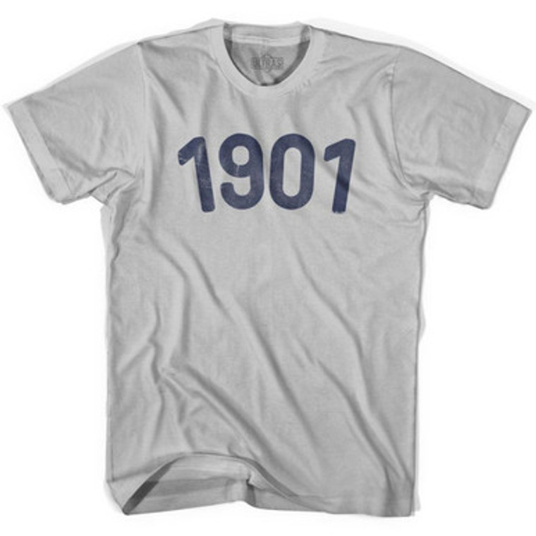 1901 Year Celebration Adult Cotton T-shirt - Cool Grey