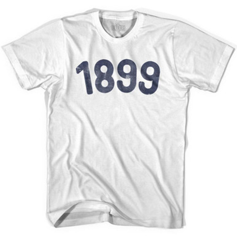 1899 Year Celebration Adult Cotton T-shirt - White